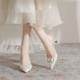 Tacones altos profesionales con hebilla de aguja para mujer